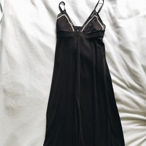 Zara basic black midi dress